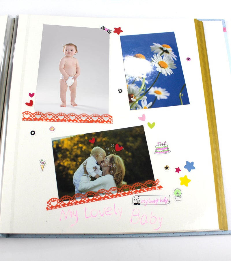 Zoview Self-Adhesive Photo Album, Dust-free, glue free and waterproof Scrapbook Album, Family album, Leather Cover, Hand Made DIY Albums Holds 3x5, 4x6, 5x7, 6x8,8x10 photos - Image 5